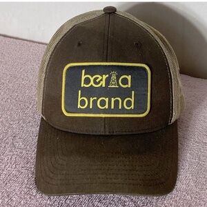 The Classics Brown Berta Brand Mesh Back Snap Back Trucker Hat